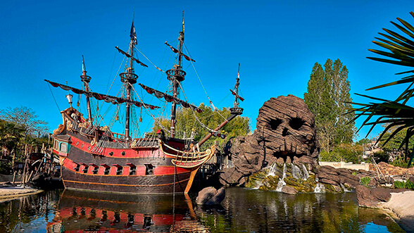 Atracción Pirate Galleon, Parque Disneyland