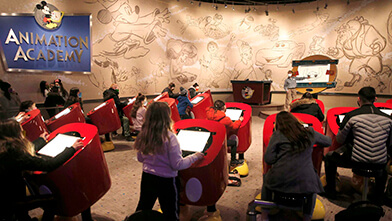 Atracción Animation Academy, Parque Walt Disney Studios.