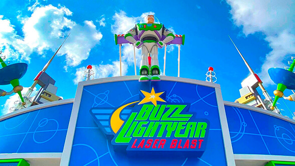 Atracción Buzz lightyear laser blast, Parque Disneyland