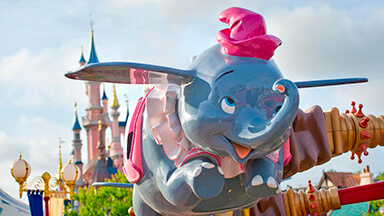 Atracción Dumbo the Flying Elephant, Parque Disneyland