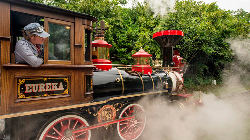 Disneyland railroad.