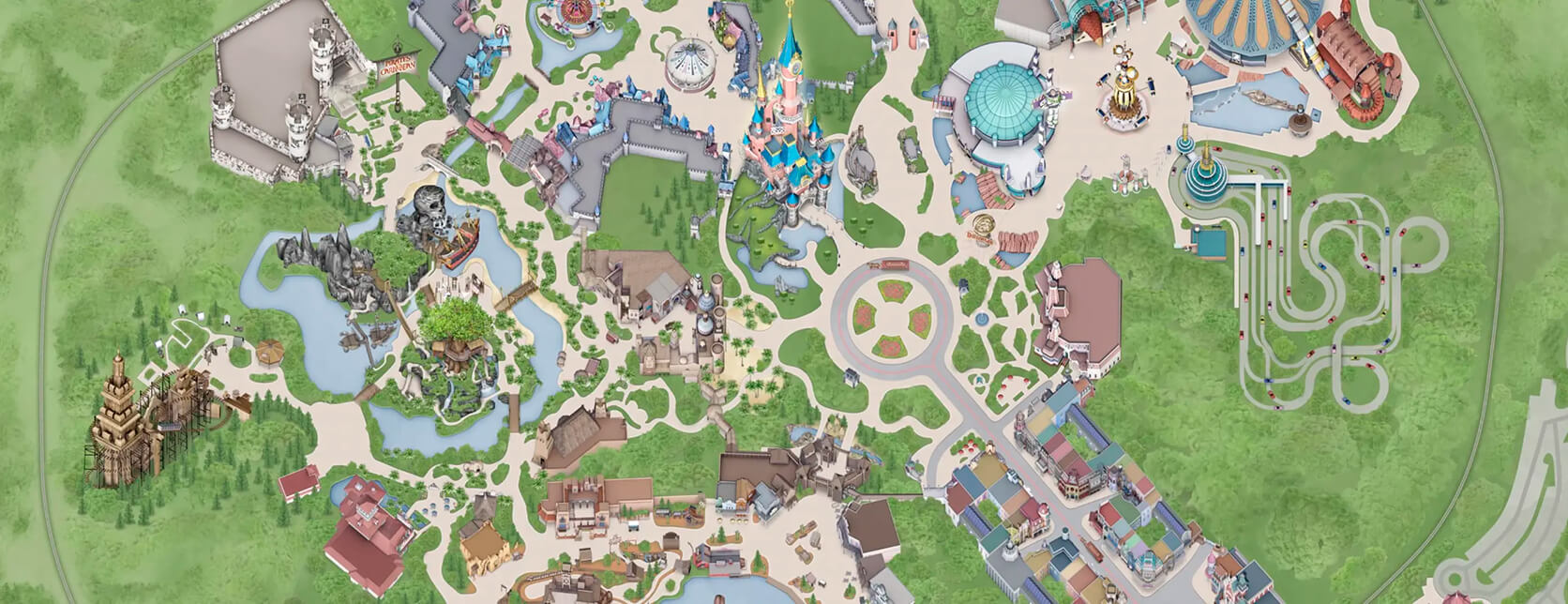 Mapa Parque Disneyland