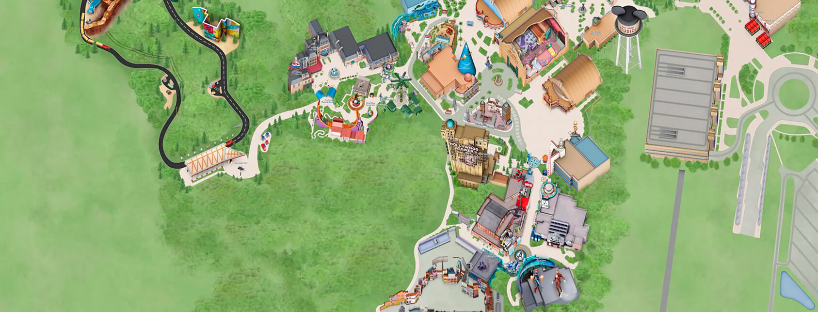 Mapa Walt Disney Studios