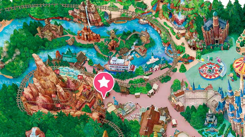 Ubicación de Big Thunder Mountain en Tokyo Disneyland.